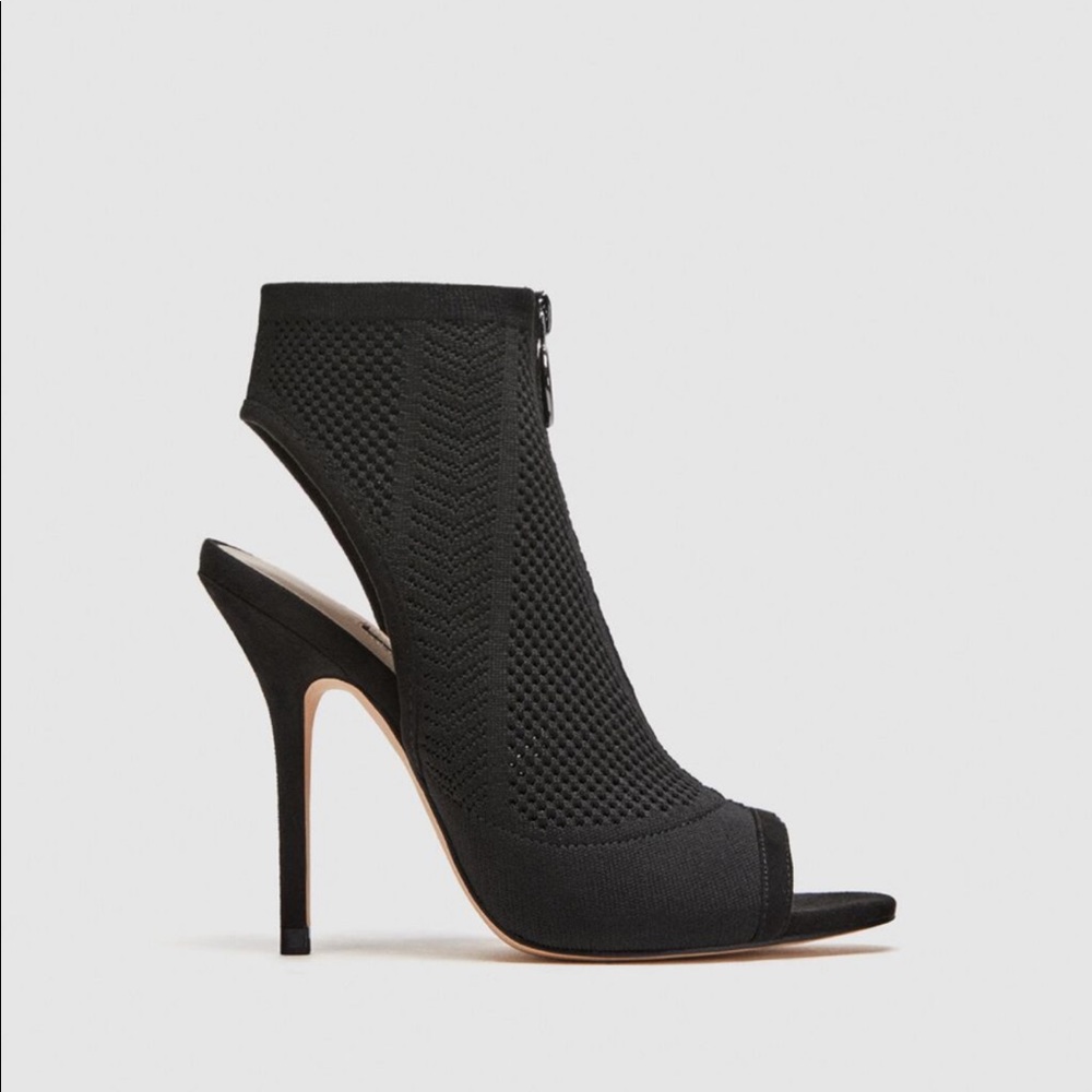 Zara zip heel